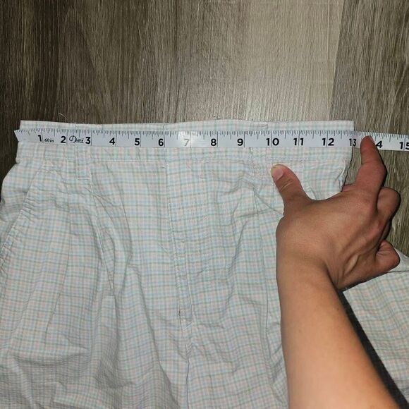 Northern Reflections size 5/6 Women's Gingham Vintage shorts White pink and blue - Picture 4 of 11